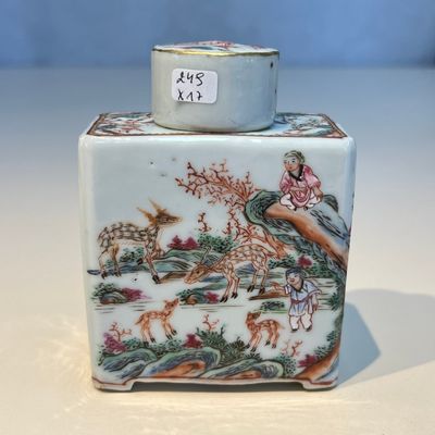A Chinese famille rose 17-piece 'Deer and Scholars' tea service, Qianlong — 照片 58