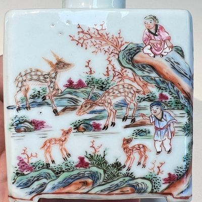 A Chinese famille rose 17-piece 'Deer and Scholars' tea service, Qianlong — 照片 66