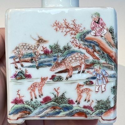 A Chinese famille rose 17-piece 'Deer and Scholars' tea service, Qianlong — 照片 67