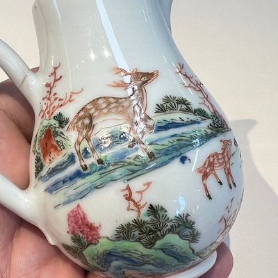 A Chinese famille rose 17-piece 'Deer and Scholars' tea service, Qianlong — 照片 78
