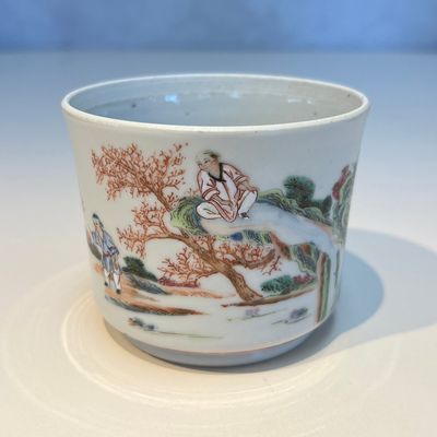A Chinese famille rose 17-piece 'Deer and Scholars' tea service, Qianlong — 照片 80