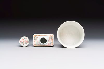 A Chinese famille rose 17-piece 'Deer and Scholars' tea service, Qianlong — 照片 8