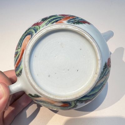 A Chinese famille rose 17-piece 'Deer and Scholars' tea service, Qianlong — 照片 98