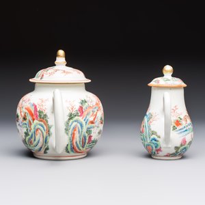 A Chinese famille rose 17-piece 'Deer and Scholars' tea service, Qianlong — 照片 11