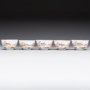 A Chinese famille rose 17-piece 'Deer and Scholars' tea service, Qianlong — 照片 18