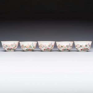 A Chinese famille rose 17-piece 'Deer and Scholars' tea service, Qianlong — 照片 19