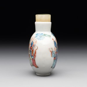 A Chinese famille rose '18 Luohan' snuff bottle, Daoguang mark and of the period — photo 4