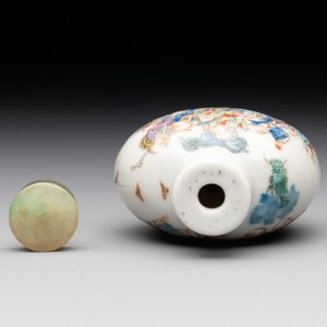 A Chinese famille rose '18 Luohan' snuff bottle, Daoguang mark and of the period — photo 5