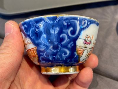 A Chinese famille rose 18-piece 'mandarin subject' tea service, Qianlong — 照片 15