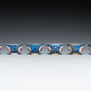 A Chinese famille rose 18-piece 'mandarin subject' tea service, Qianlong — 照片 13