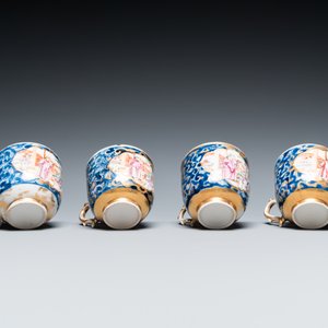 A Chinese famille rose 18-piece 'mandarin subject' tea service, Qianlong — 照片 21