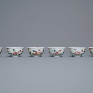 A Chinese famille rose 18-piece tea service, Yongzheng — 照片 13