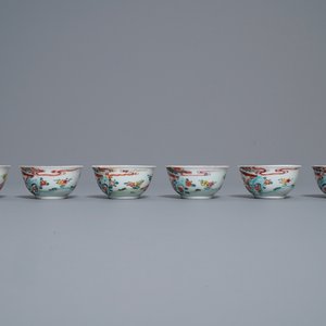 A Chinese famille rose 18-piece tea service, Yongzheng — 照片 14