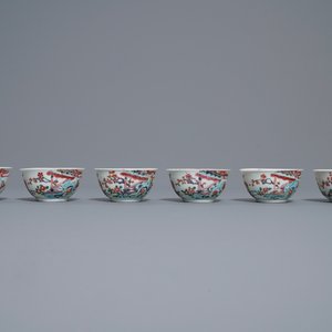 A Chinese famille rose 18-piece tea service, Yongzheng — 照片 15
