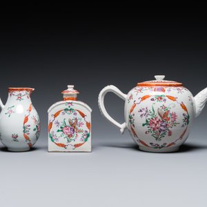 A Chinese famille rose 20-piece tea service with floral design, Qianlong — 照片 8