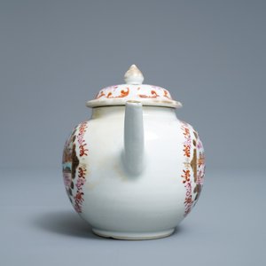 A Chinese famille rose and gilt Meissen-style 17-piece tea service, Qianlong — photo 17