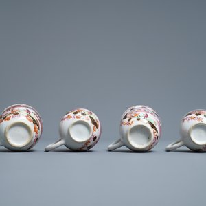 A Chinese famille rose and gilt Meissen-style 17-piece tea service, Qianlong — photo 26