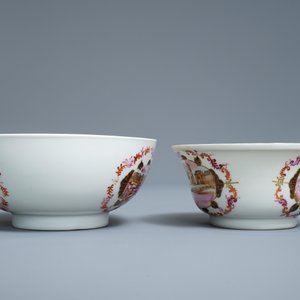 A Chinese famille rose and gilt Meissen-style 17-piece tea service, Qianlong — photo 5