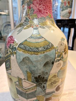 A Chinese famille rose 'Antiquities’ vase, signed Fang Jiazhen 方家珍, dated 1891 — photo 12