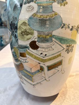 A Chinese famille rose 'Antiquities’ vase, signed Fang Jiazhen 方家珍, dated 1891 — photo 15