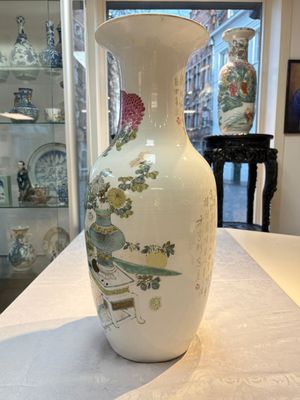 A Chinese famille rose 'Antiquities’ vase, signed Fang Jiazhen 方家珍, dated 1891 — photo 2