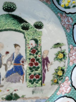 A Chinese famille rose 'arbor' plate after a design by Cornelis Pronk, Qianlong — 照片 3