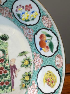 A Chinese famille rose 'arbor' plate after a design by Cornelis Pronk, Qianlong — 照片 4