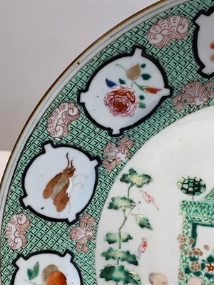 A Chinese famille rose 'arbor' plate after Cornelis Pronk, Qianlong — photo 6
