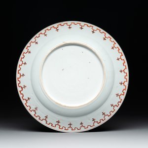 A Chinese famille rose 'arbor' plate after Cornelis Pronk, Qianlong — photo 2