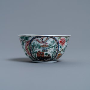 A Chinese famille rose armorial cup and saucer, Yongzheng — photo 4