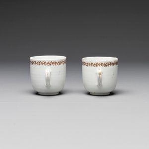 A Chinese famille rose armorial nine-piece service with the arms of Alexandre Lamotte-Baracé, Qianlong, ca. 1786-1789 — photo 16