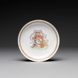 A Chinese famille rose armorial nine-piece service with the arms of Alexandre Lamotte-Baracé, Qianlong, ca. 1786-1789 — photo 22
