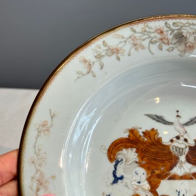 A Chinese famille rose armorial plate with the arms of Valckenier of Amsterdam for the Dutch market — photo 3