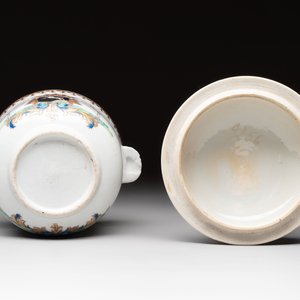 A Chinese famille rose armorial sugar pot with the arms of Van Beeftingh for the Dutch market, Qianlong — photo 6