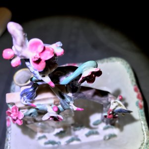 A Chinese famille rose basin with birds, prune tree and a vase, Qianlong — photo 10