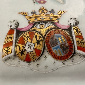 A Chinese famille rose Belgian market 'De Calenberg - De Pascale' armorial tureen, Qianlong, ca. 1755 — 照片 16