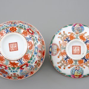 A Chinese famille rose Bencharong covered bowl for the Thai market, 19/20th C. — photo 7