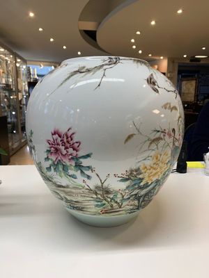 A Chinese famille rose 'birds among blossoming branches' vase, Xianfeng mark, Republic — foto 7