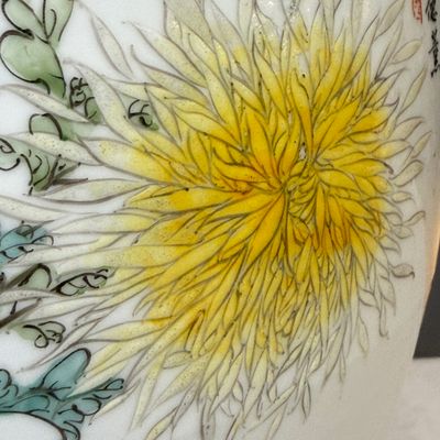 A Chinese famille rose 'Birds Among Flowering Branches' vase — photo 6