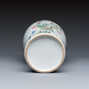 A Chinese famille rose 'Birds Among Flowering Branches' vase — photo 6