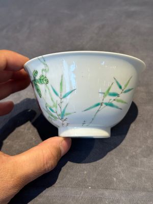 A Chinese famille rose 'bitter melon' bowl, Jiaqing mark, Republic — photo 5