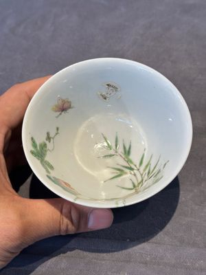 A Chinese famille rose 'bitter melon' bowl, Jiaqing mark, Republic — photo 6