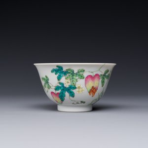 A Chinese famille rose 'bitter melon' bowl, Jiaqing mark, Republic — photo 2