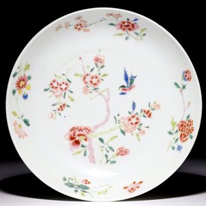 A Chinese famille rose boneless style plate, Yongzheng mark and of the period — photo 1