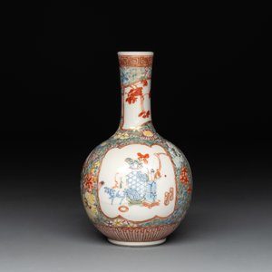 A Chinese famille rose bottle vase, Ju Ren Tang 居仁堂製 mark, Republic — 照片 2