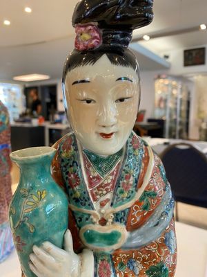 A Chinese famille rose Buddha, a star god and an immortal, 19/20th C. — photo 11