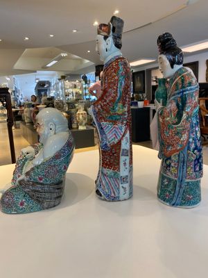 A Chinese famille rose Buddha, a star god and an immortal, 19/20th C. — photo 2