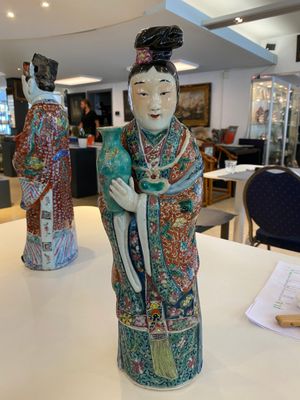 A Chinese famille rose Buddha, a star god and an immortal, 19/20th C. — photo 10