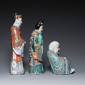 A Chinese famille rose Buddha, a star god and an immortal, 19/20th C. — photo 3
