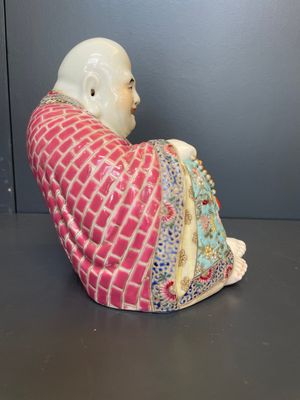 A Chinese famille rose Buddha, Xue Changsen 薛長森 mark,  Republic — 照片 4